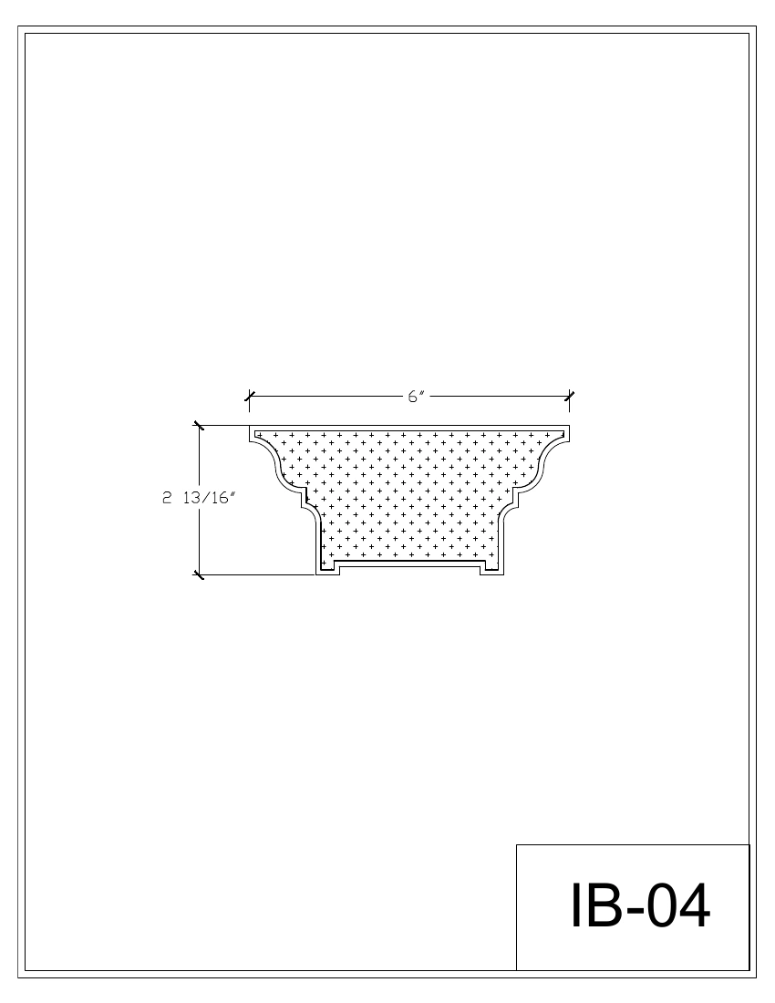 Coupe cotée IB-04, page 4 du catalogue original en anglais