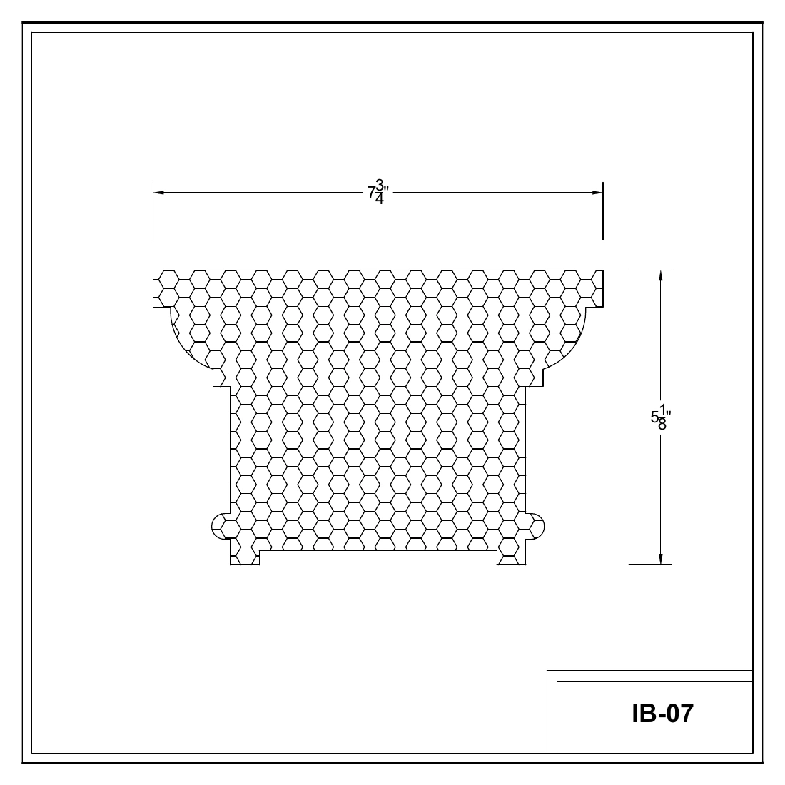 Coupe cotée IB-07, page 5 du catalogue original en anglais