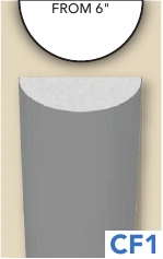 CF1 : profils de colonne, profil et coupe cotée du document original en anglais