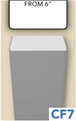 CF7 : profils de colonne, profil et coupe cotée du document original en anglais