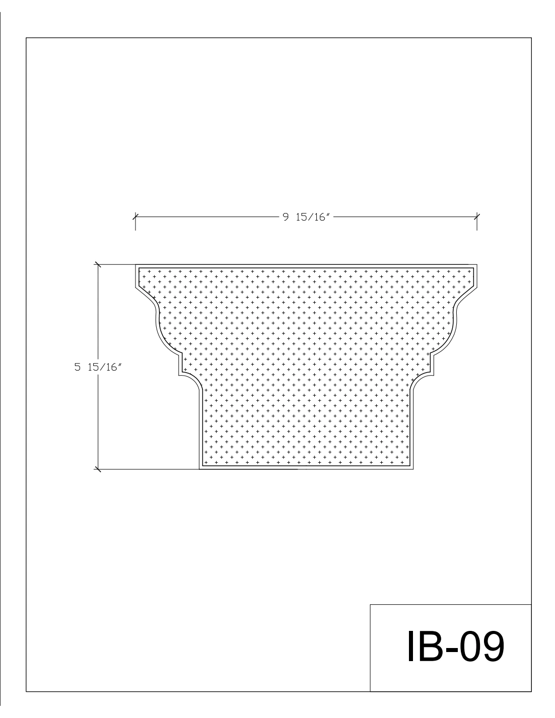 Coupe cotée IB-09, page 1 du catalogue original en anglais