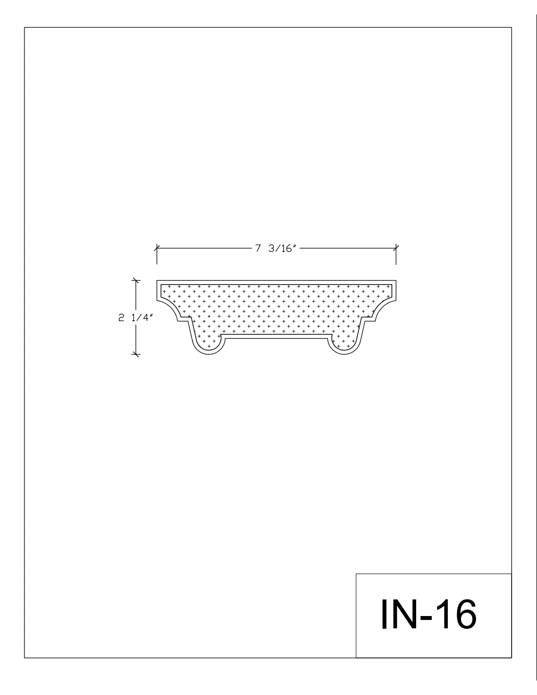 Coupe cotée IN-16, page 1 du catalogue original en anglais