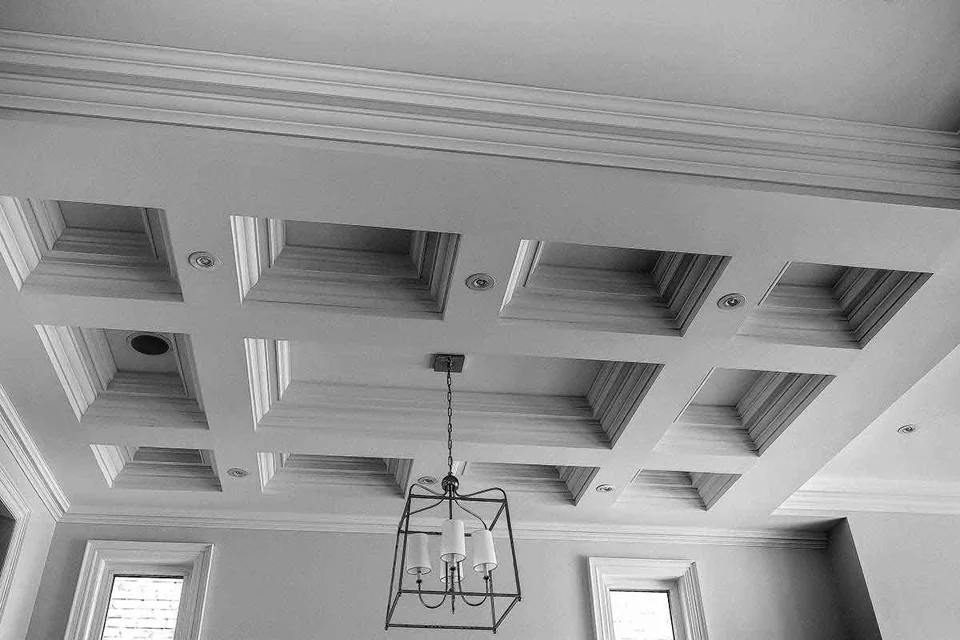 Poutre de plafond à caissons